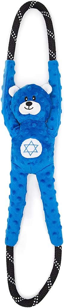 ZippyPaws Hanukkah Ropetugz Bear Dog Toy