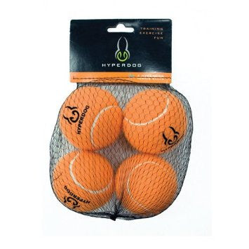 Hyper Pet Tennis Balls 4-Pack Orange Mini or Standard
