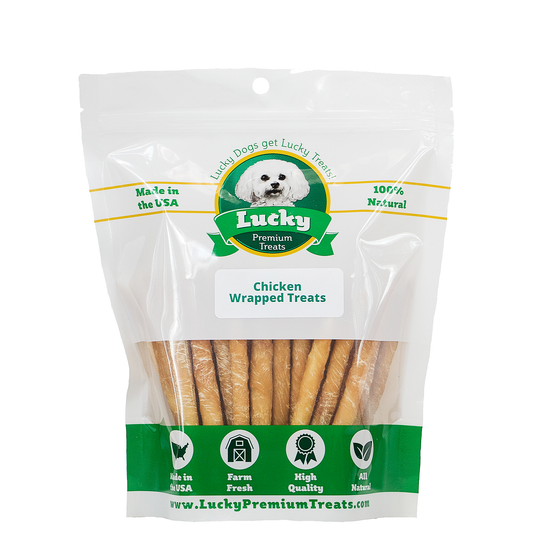 Lucky Chicken Wrapped Rawhide Dog Treats for Small Dogs 20ct