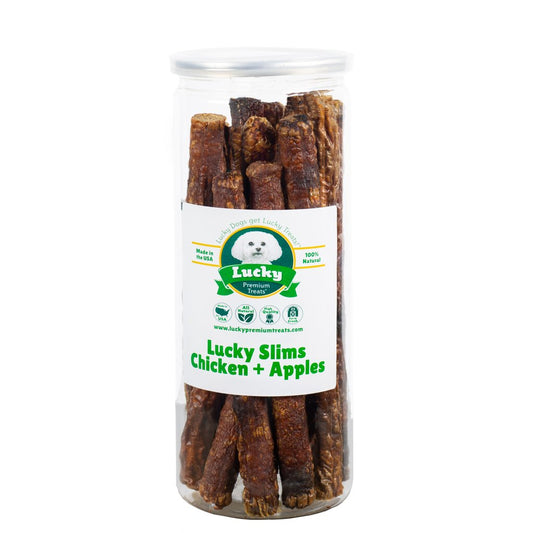 Lucky Slims Chicken and Apples 12ct Jars