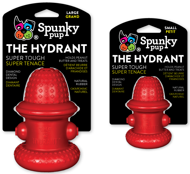 Spunky Pup Tough Chew Toys Rubber Hydrant