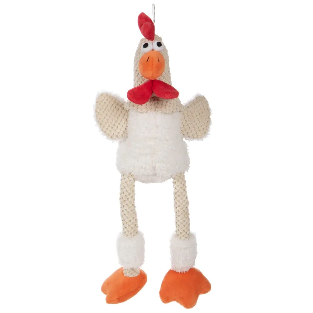 GoDog Checkers Skinny White Rooster Large