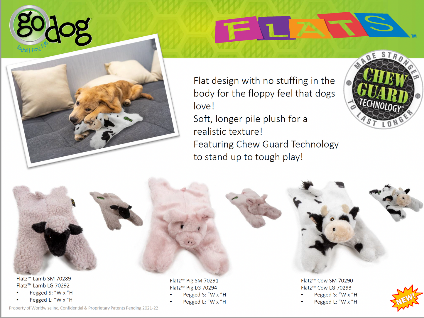 GoDog Flatz Barnyard Buddies Animals