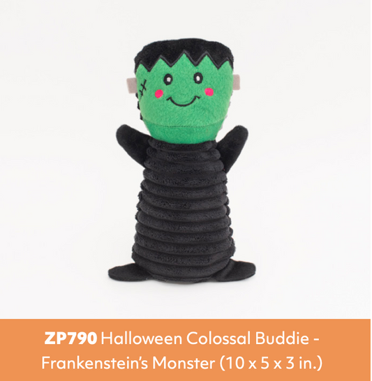 ZippyPaws Halloween Colossal Buddies Dog Toys Frankenstein's Monster