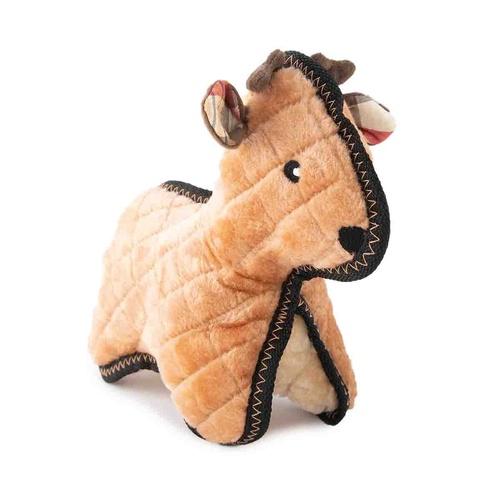 ZippyPaws Holiday Z-Stitch Grunterz Dog Toys Reindeer