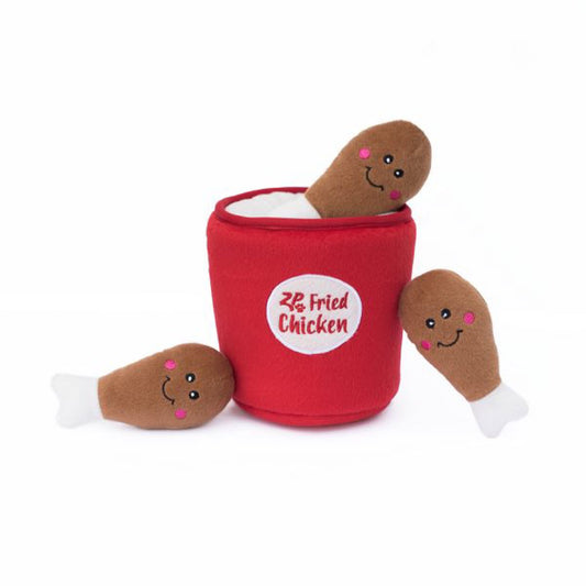ZippyPaws Fried Chicken Burrow Dog Toy