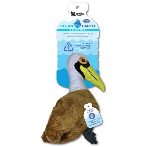 Clean Earth Plush Dog Toy Pelican