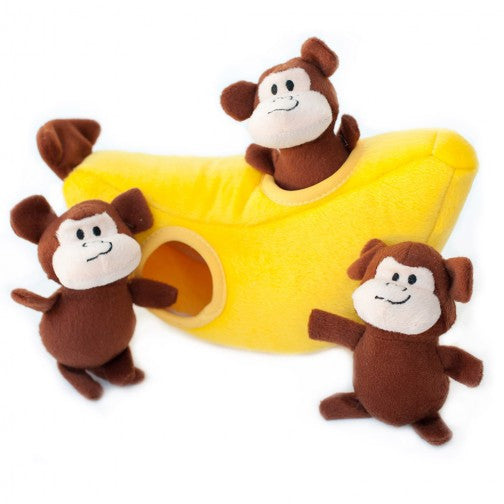 ZippyPaws Monkey 'n Banana Burrow